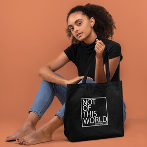 Not of This World - Romans 12:2 - Christian - Zippered Canvas Bag