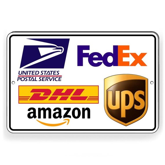 Package delivery drop off instructions sign metal 5 sizes etsy