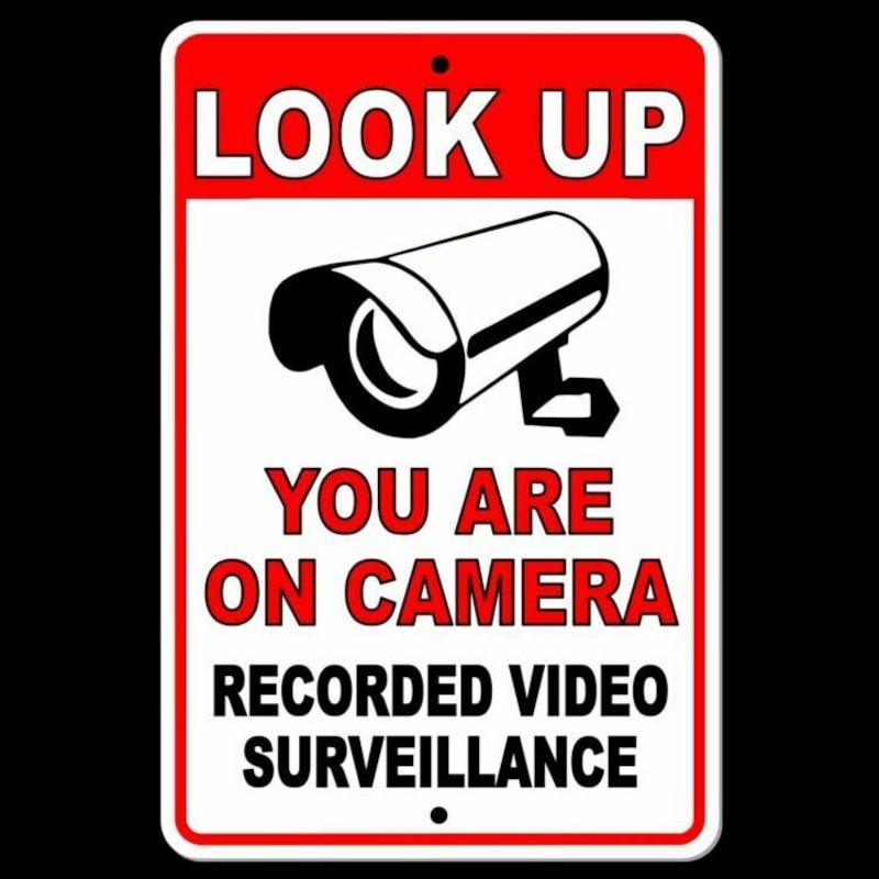 You Are Being Recorded Sign - Etsy