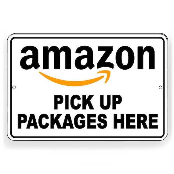Amazon Pick up Packages Here Sign / Decal / Yard Sign Drop off Etsy