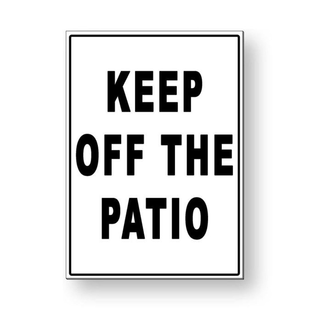 Stay Off Pool Rope Sign Keep off the Patio Sign / Decal / Pool Keep Out Warning Swimming MS032 ...