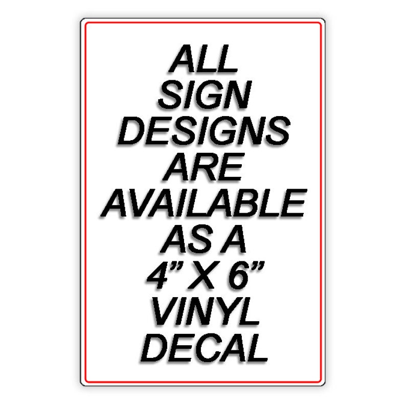 Warning Dogs On Premises Do Not Enter Unannounced Metal Sign/ Magnetic Sign / Decal security beware of dog bite SBD023 image 7