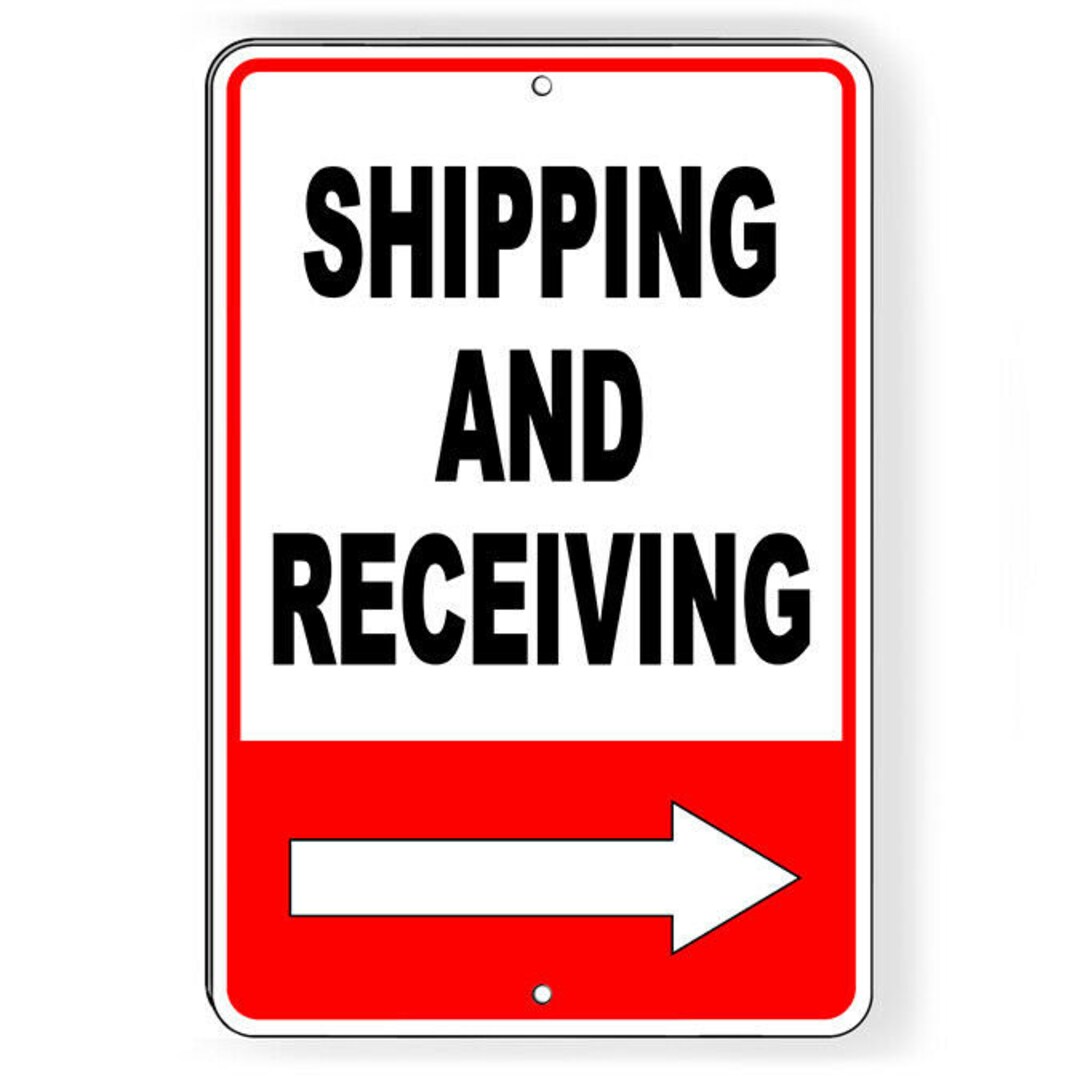 Ship Tomorrow Sign Shipping and Receiving Arrow Right Sign / Decal / Warehouse Delivery ...