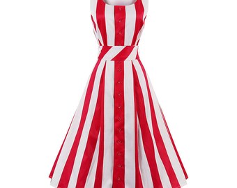 Women summer vintage dress 50's style
