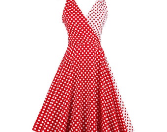 Women summer vintage dress 50's style