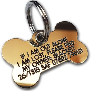 Engraved,heavy duty dog tag Bone  Custom Pet ID Tag,planet dog tag,woof dog tag,anti scratch dog tag