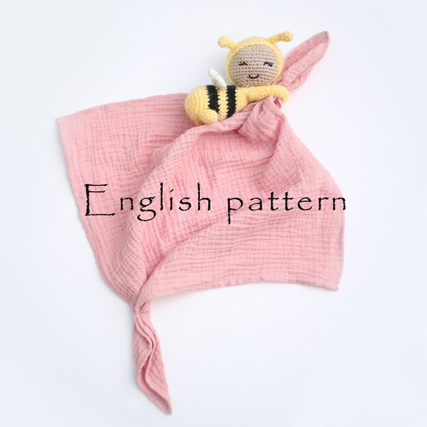 Lovey blanket Bee Sumsi  • PDF pattern • english • Amigurumi