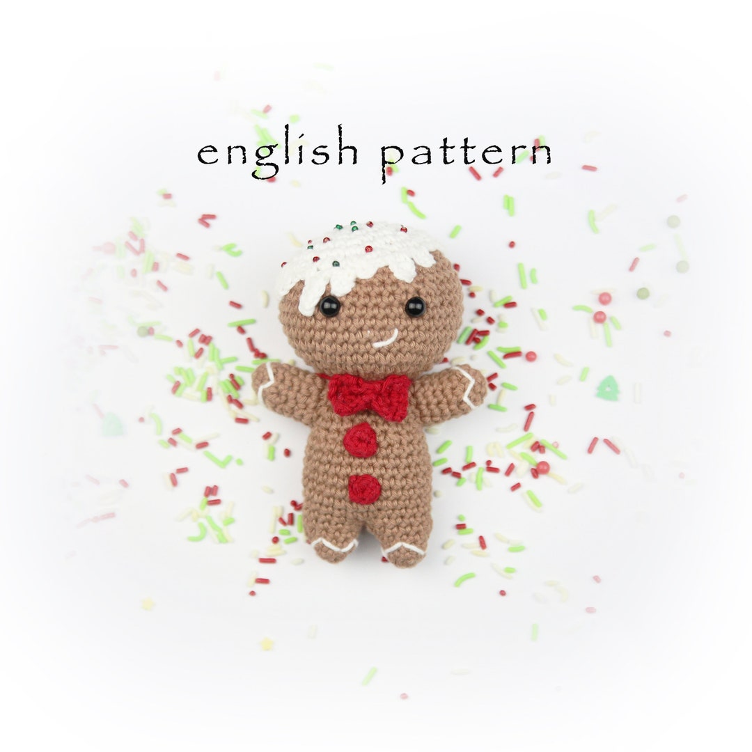 Gingerbread Man PDF Pattern English Amigurumi - Etsy