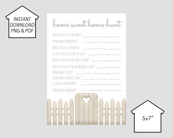 Einweihungsparty Spiel - Home Sweet Home Hunt