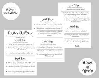 Riddles Challenge