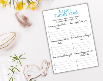 Easter Family Feud - Printable Party Game