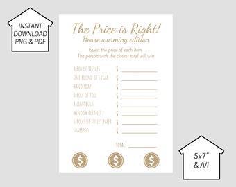 Housewarming Party Game - The Price is Right!