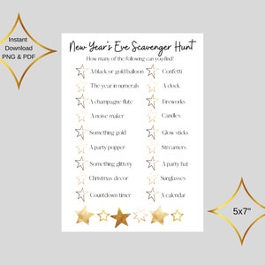New Year&#39;s Eve Scavenger Hunt