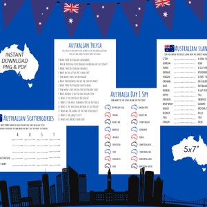 Australia Day Games Pack - x4 Fun Games