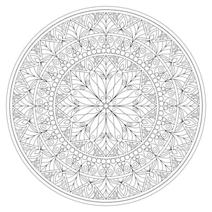 Mandala Coloring Pages, Coloring Book Pages, Mandala Downloads, Printable Mandala, Digital Mandala Design,  Mandala Madness Series 6 Book 1