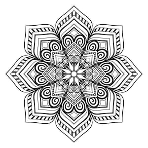 Money Mandala - Adult Coloring Pages - Instant Download - Printables - Coloring sheets