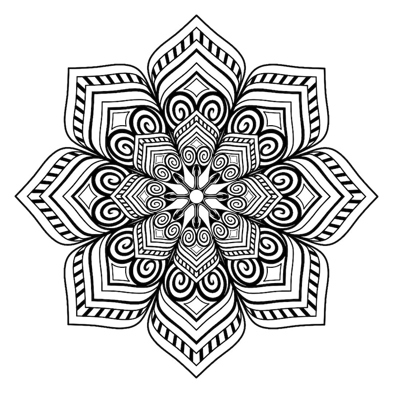 Money Mandala Adult Coloring Pages Instant Download Printables Coloring sheets image 1