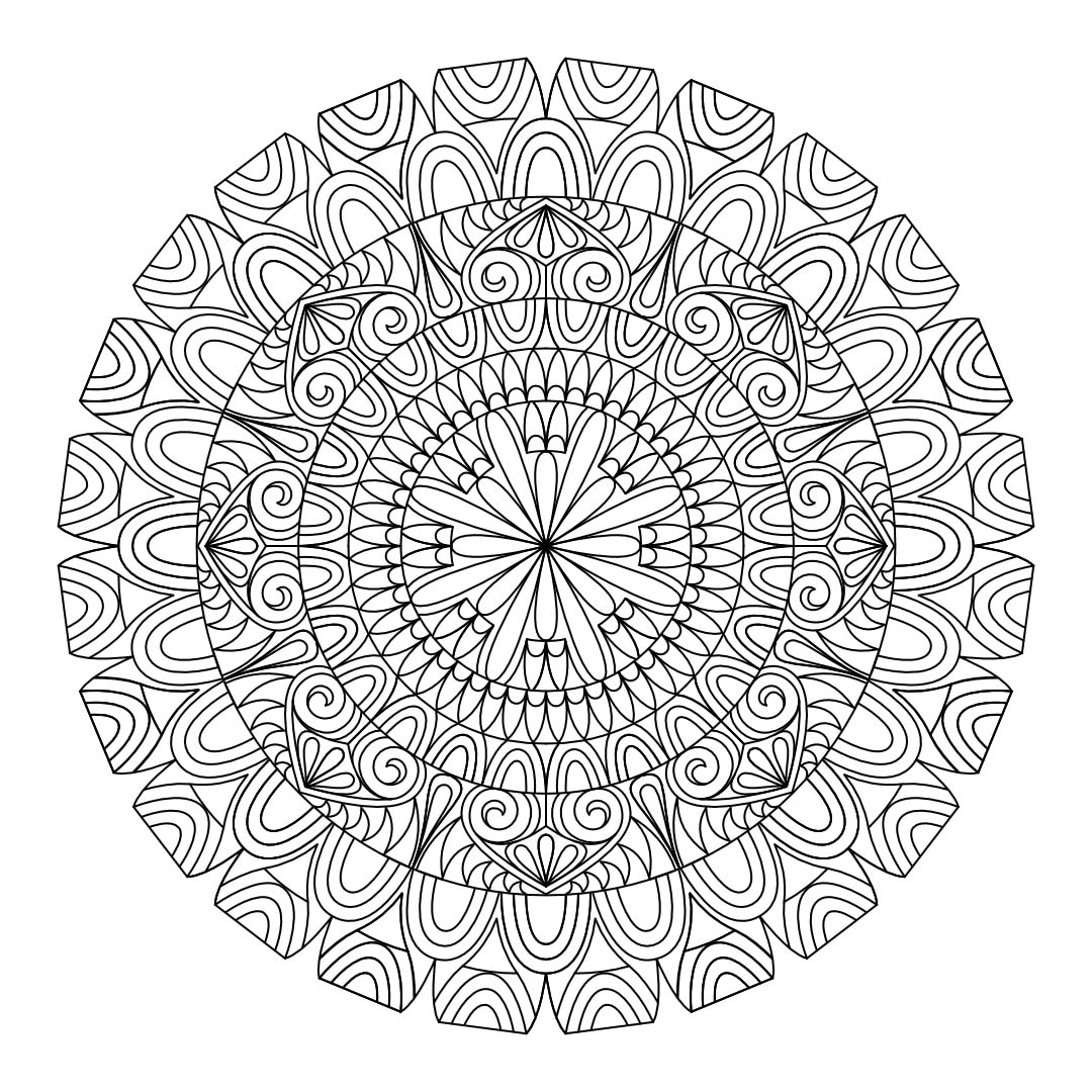 Mandala Coloring Pages PDF Download - Il Fullxfull.5900554490 C0s8 