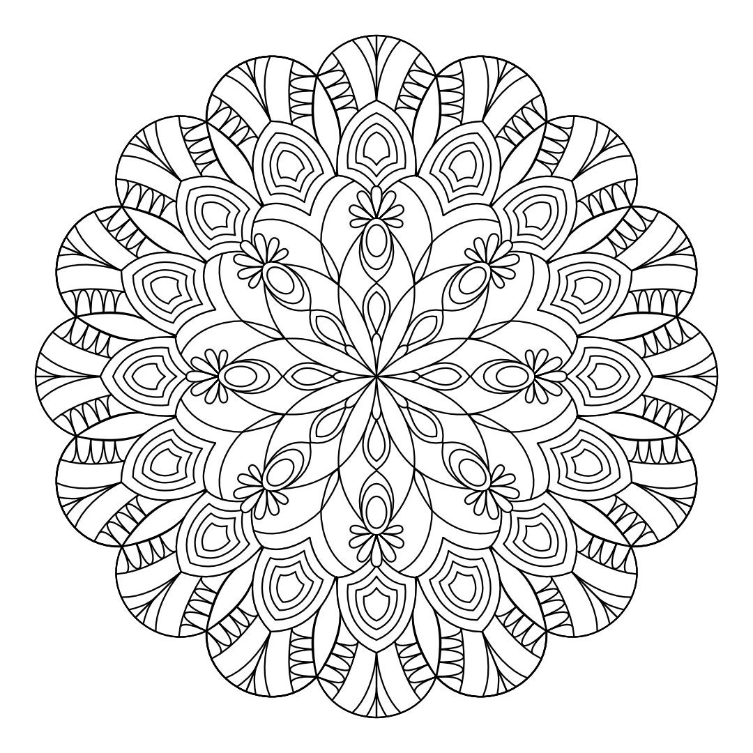 Mandala Coloring Pages, PDF Downloads, Digital Mandala Design, Series 8
