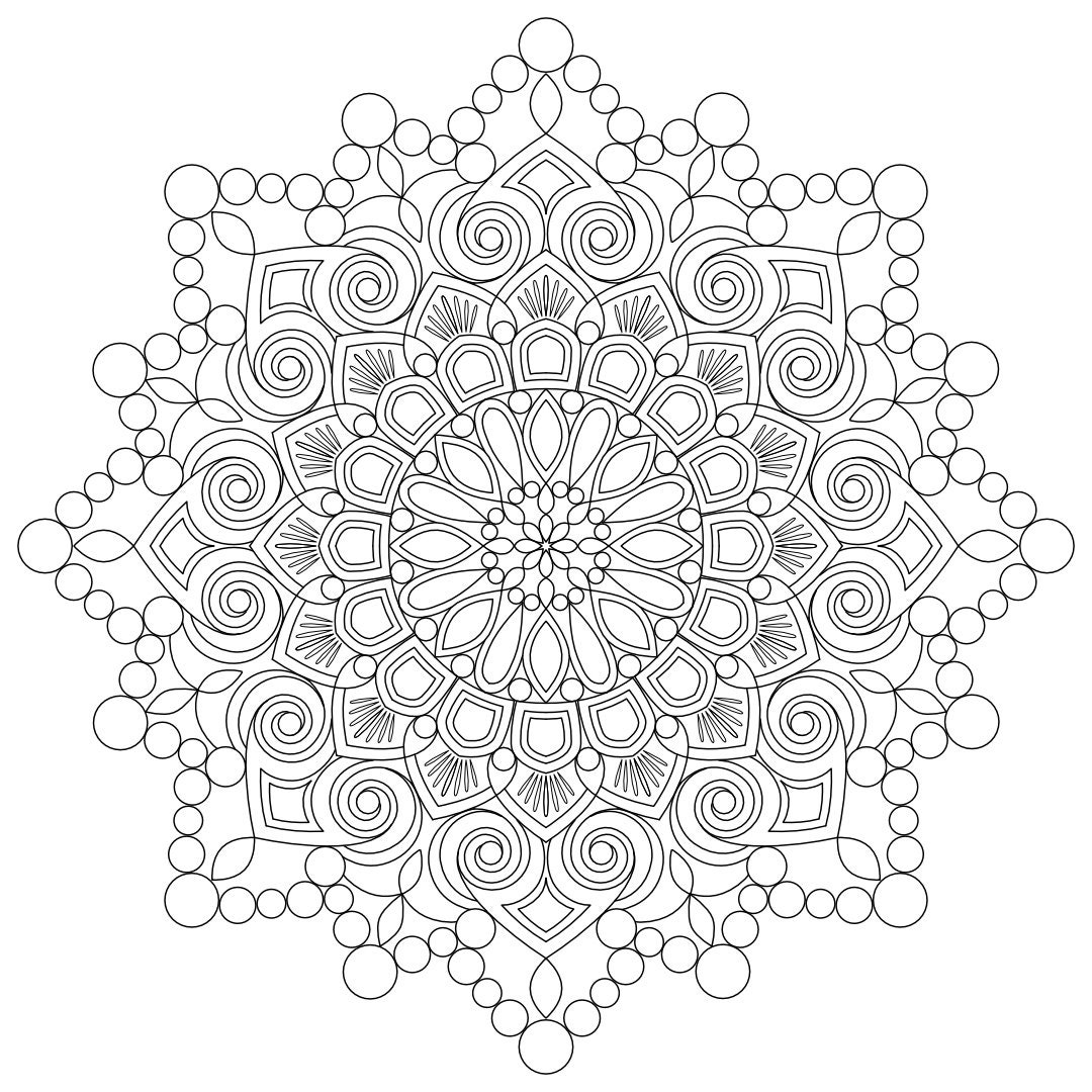 Mandala Coloring Pages, Digital Prints, Geometric Art, Pattern Art, PDF ...