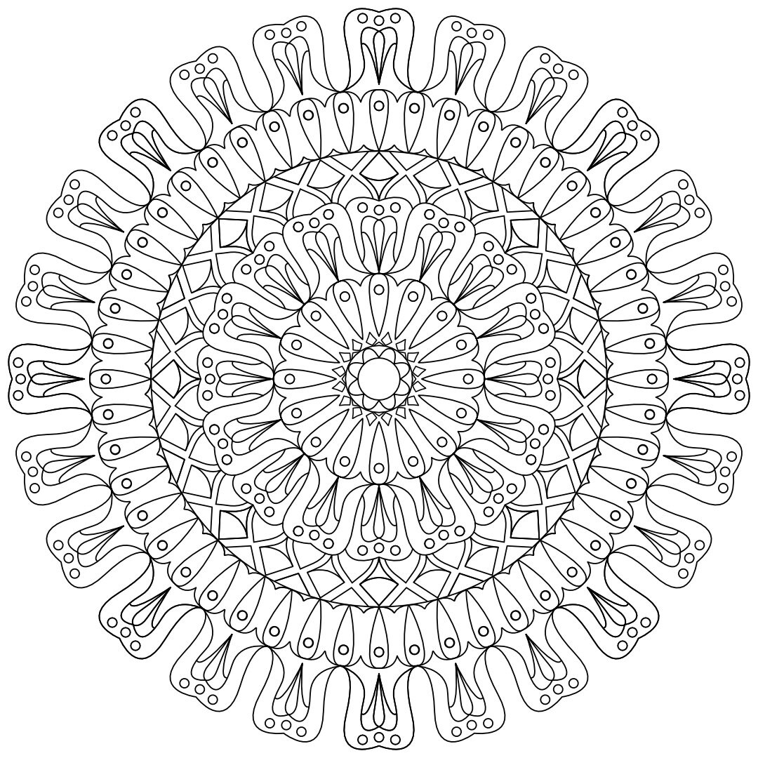 Mandala Coloring Pages, Mandala Madness Series 8 Book 8, PDF Downloads ...