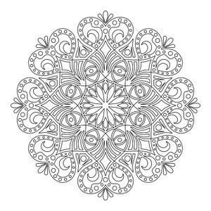 Mandala Madness Book of 20 images - printable mandala coloring pages - pdf download