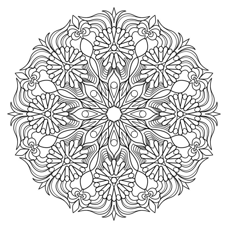 Download Mandala Madness Coloring Book No.4 5 printable PDF coloring | Etsy