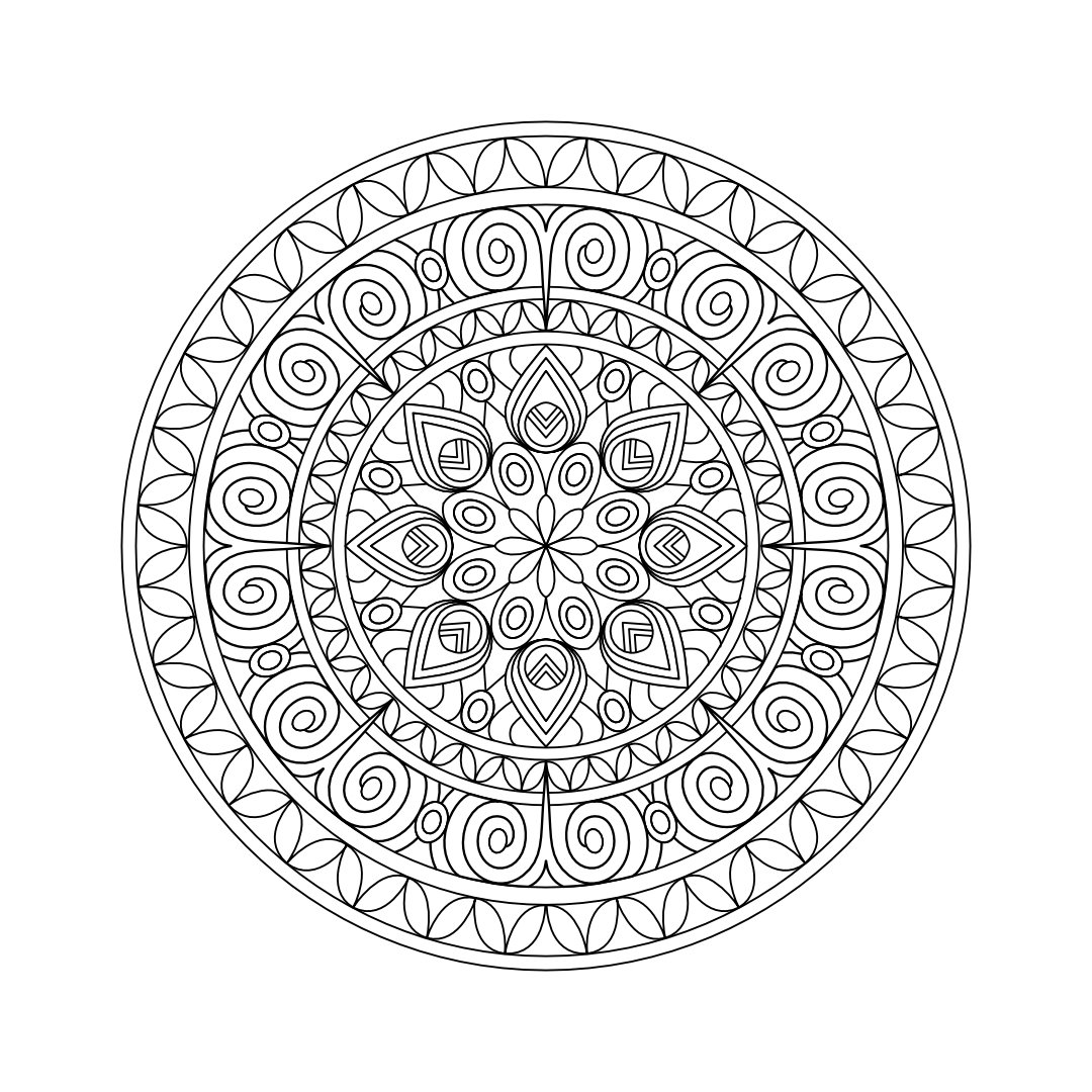 Mandala Coloring Pages PDF Downloads - Il Fullxfull.4404738946 6tcl 