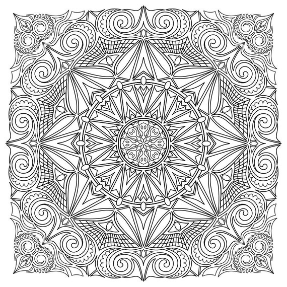 Download Ornate Mandalas Mandala Madness Coloring Book No 11 Printable Etsy