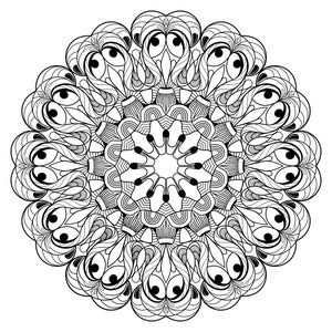 Mandala Madness Coloring Book No.3 - Instant Download - Printable PDF - Coloring pages