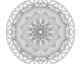 Kunstvolles Mandala Malbuch: Malseiten für Erwachsene (PDF Download)