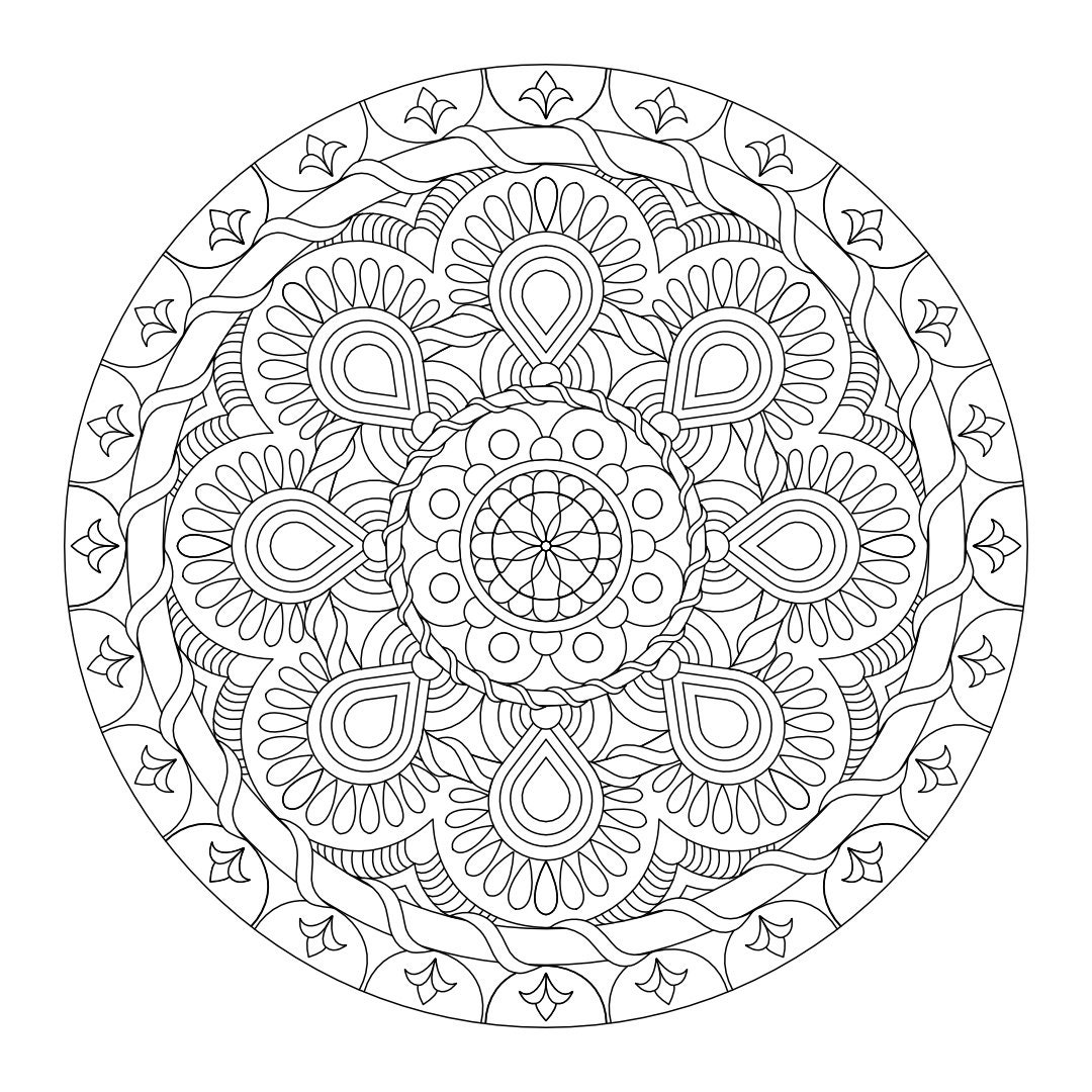 Mandala Coloring Pages Printable - Il Fullxfull.4039761098 Tbk0 