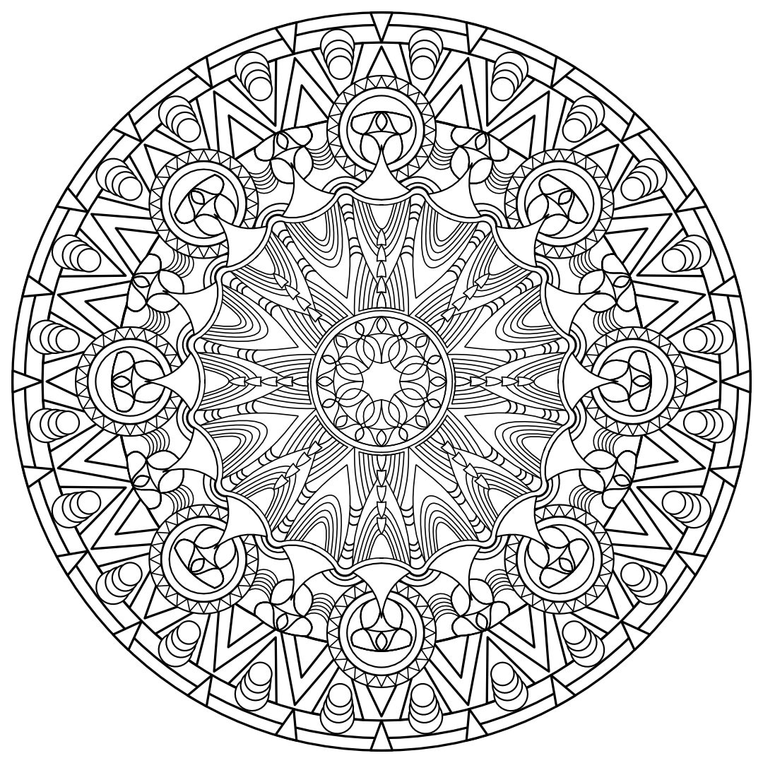 Geometric Mandala, Ornate Coloring Pages, Printable PDF, Adult Coloring, Madness Coloring Book No.10. - Etsy geometric-mandala-ornate-coloring-pages-printable-pdf-adult-coloring-madness-coloring-book-no-10-etsy