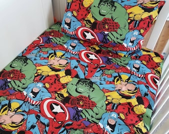 Spider-man Marvel Comic Cot BEDDING SET Rare Super Hero