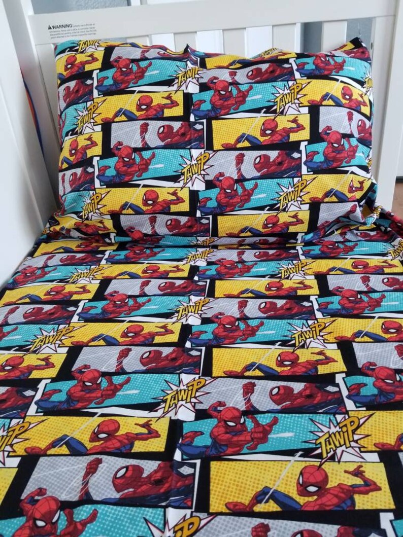 spiderman crib bedding