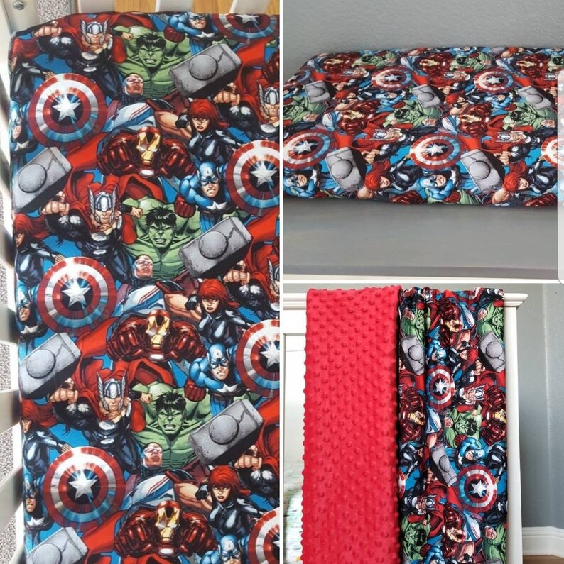 marvel superhero crib bedding