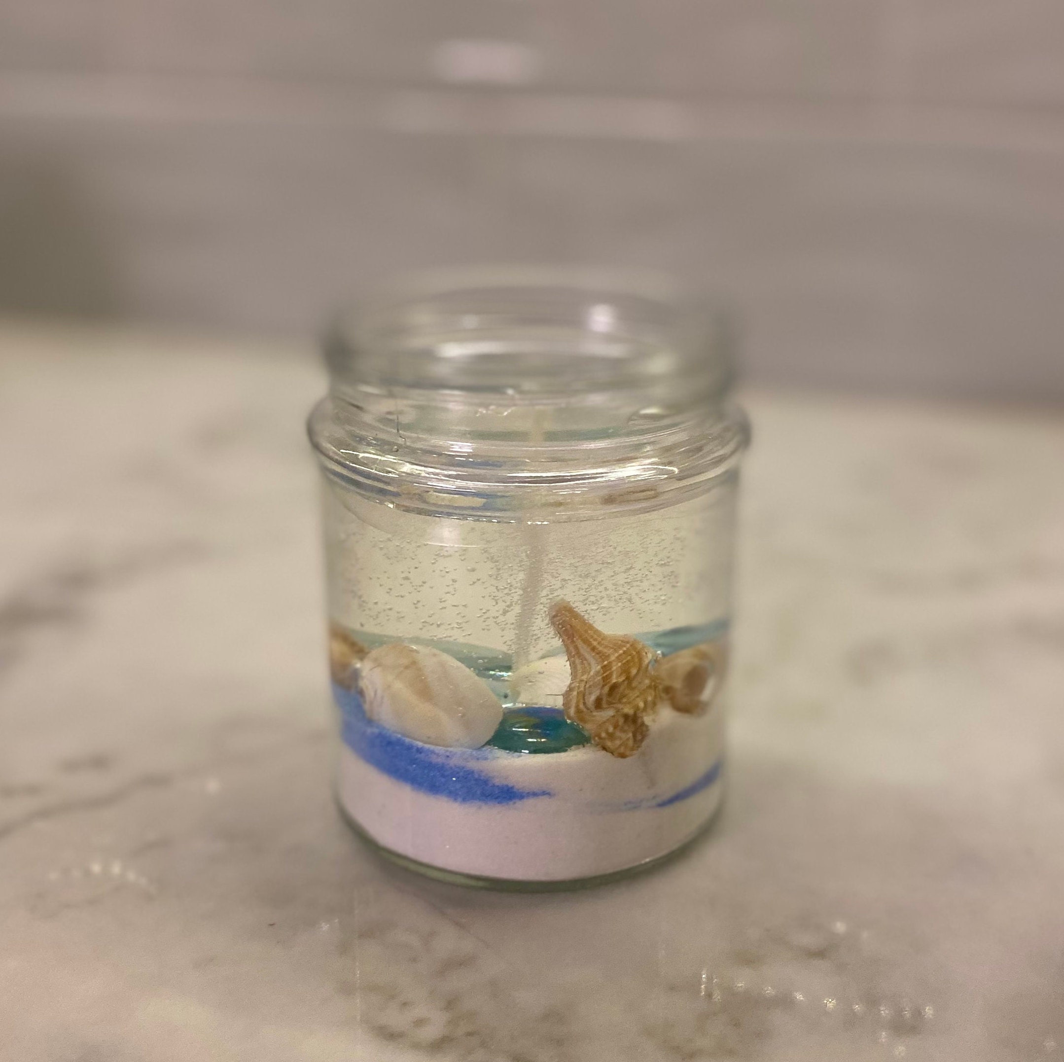 Beach Seashell Gel Candle Etsy