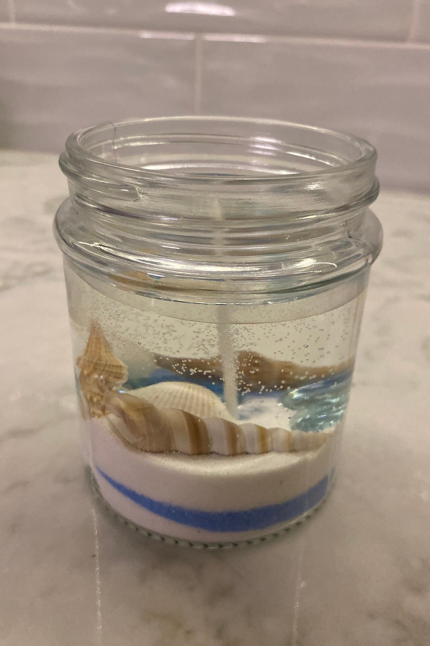 Beach Seashell Gel Candle Etsy