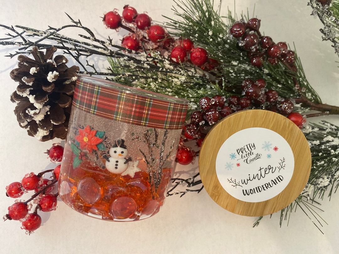 Winter Wonderland Christmas Gel Candlechristmas Charms Etsy