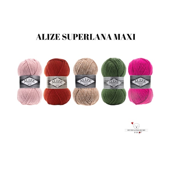 Alize Superlana Maxi// Bulky wool yarn, knittting, crochet, wool yarn, winter yarn, lana yarn, crochet yarn, hand knitting, alize yarn