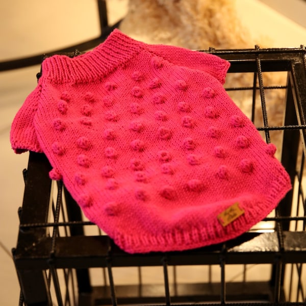 Knitted Dog Clothes Etsy