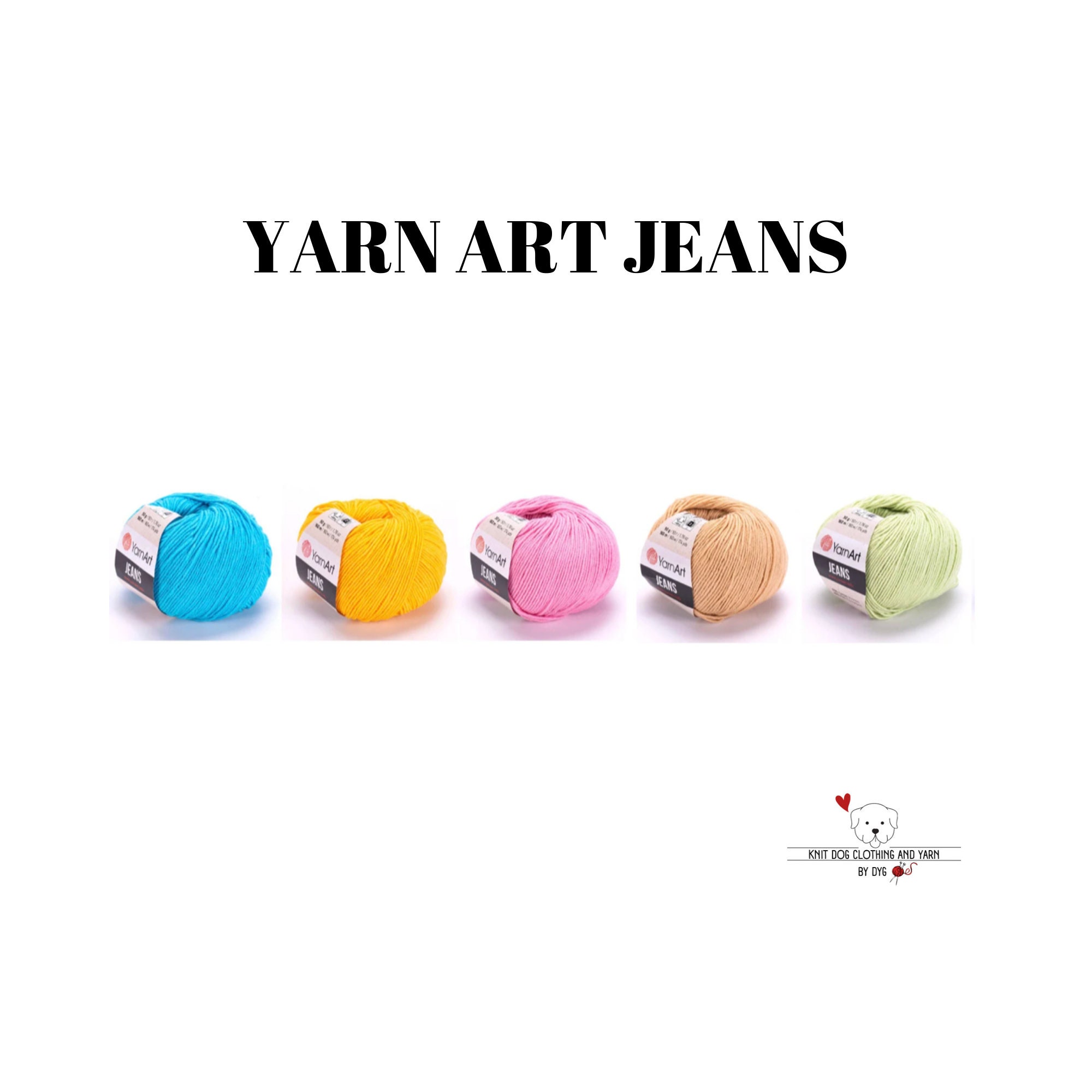 Yarnart Jeans/ Yarn Cotton, Acrylic Yarn, Crochet Cotton, Knitting