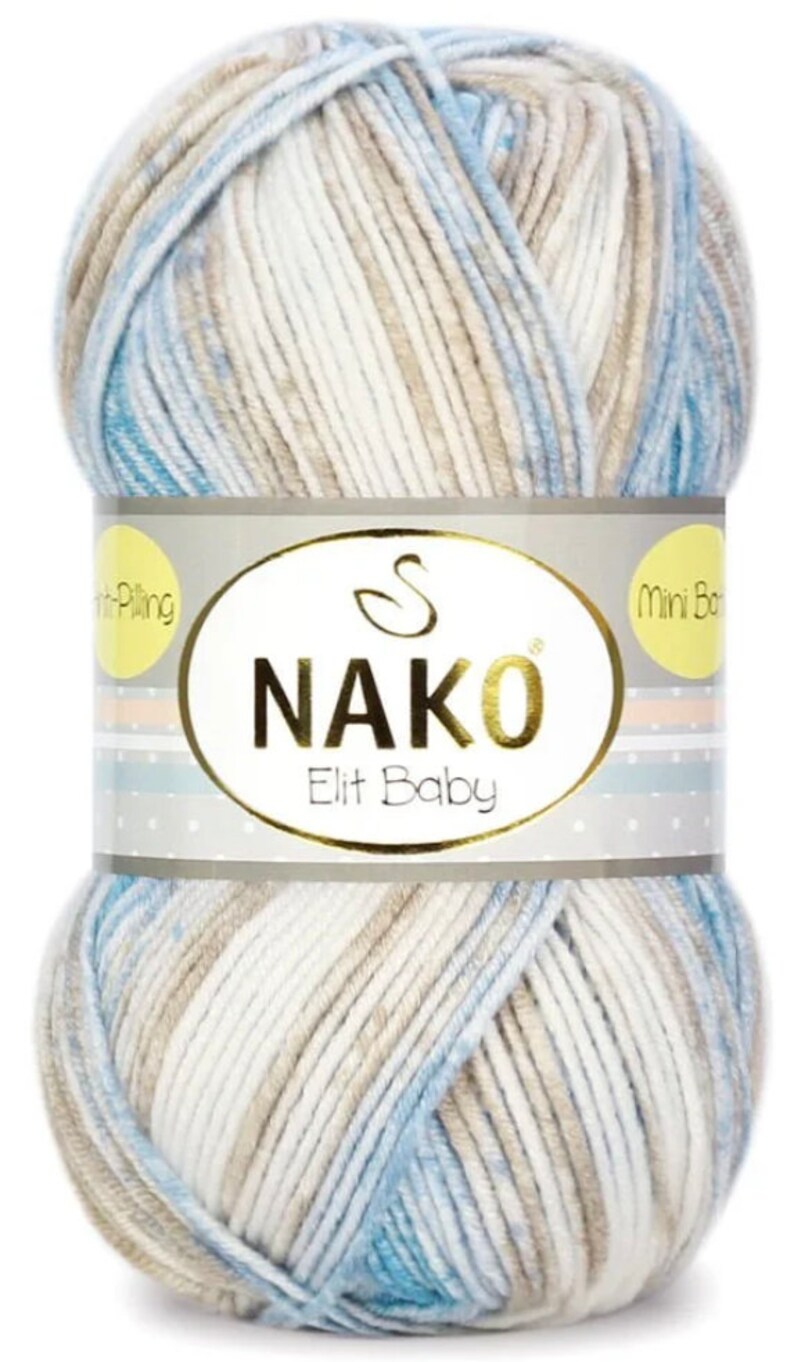 Nako Elit Baby Batik / Baby Yarn 100 Premium Anti Pill Acrylic, Anti