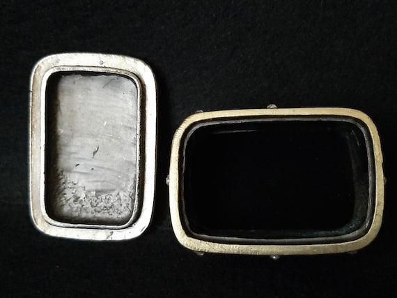Enameled cloisonne small box Vintage trinket box … - image 8