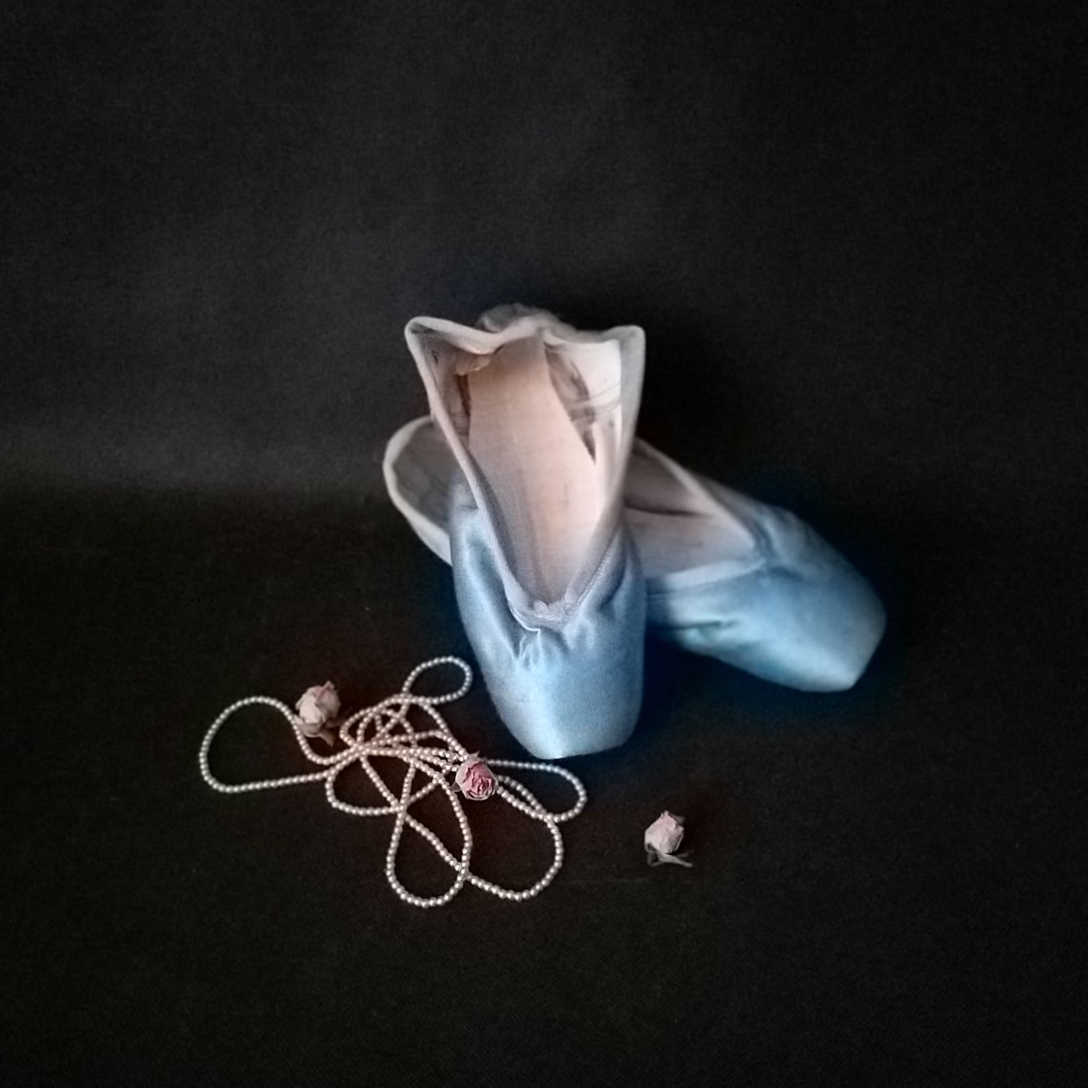 blue satin ballet pointe shoes vintage pair of pointe shoes slippers little girls shabby ballet shoes french romantic décor vint