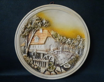 Details about   3D Pottery Wall Plaque Decorative Plate Choose from Summer Spring Fall Winter 