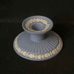 English pottery gifts Vintage Wedgwood сandlestick holder Wedgwood jasperware candle holder Home decor items aesthetic