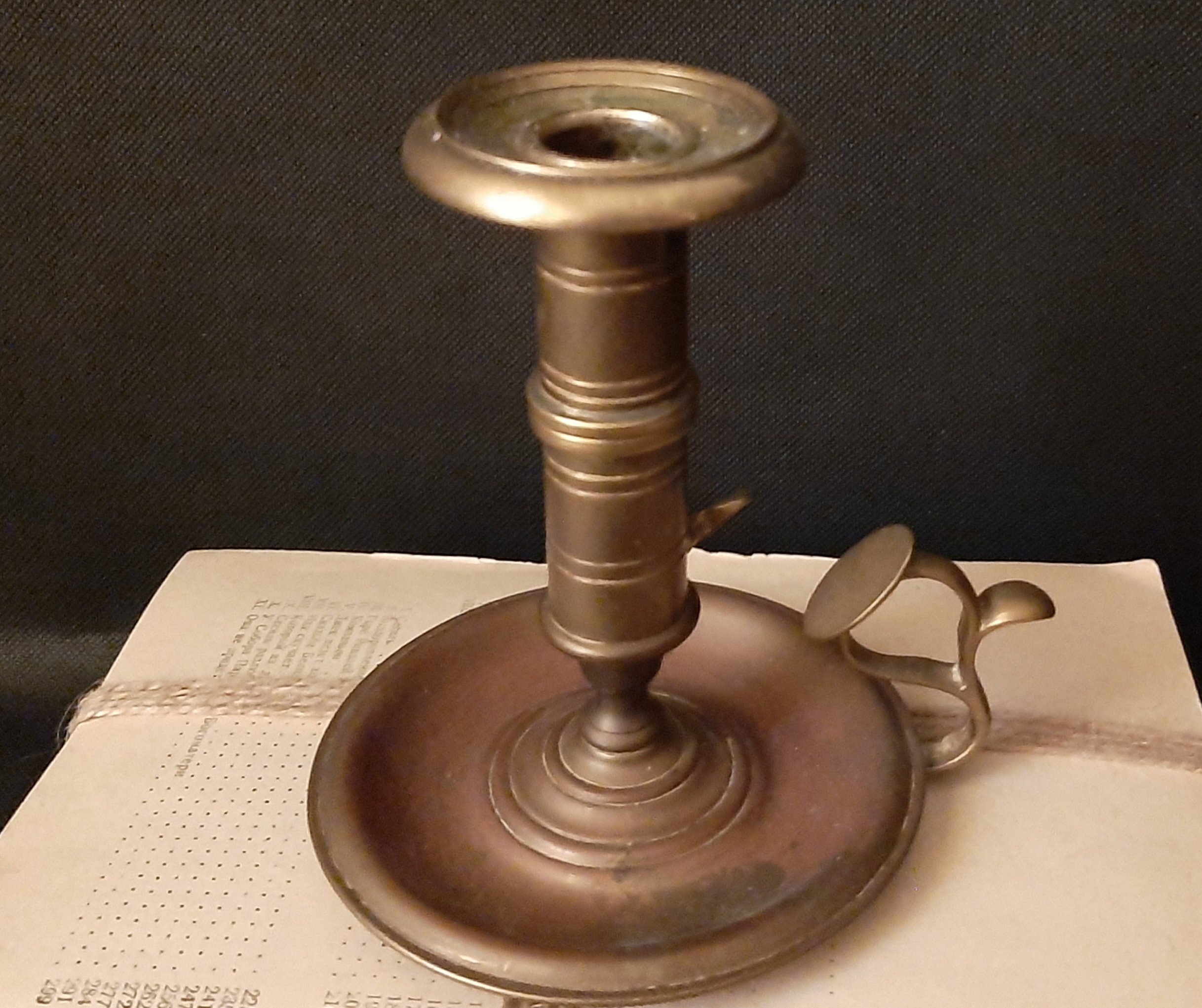 Vintage Brass Candlestick Holder with Handle Old brass candle Etsy