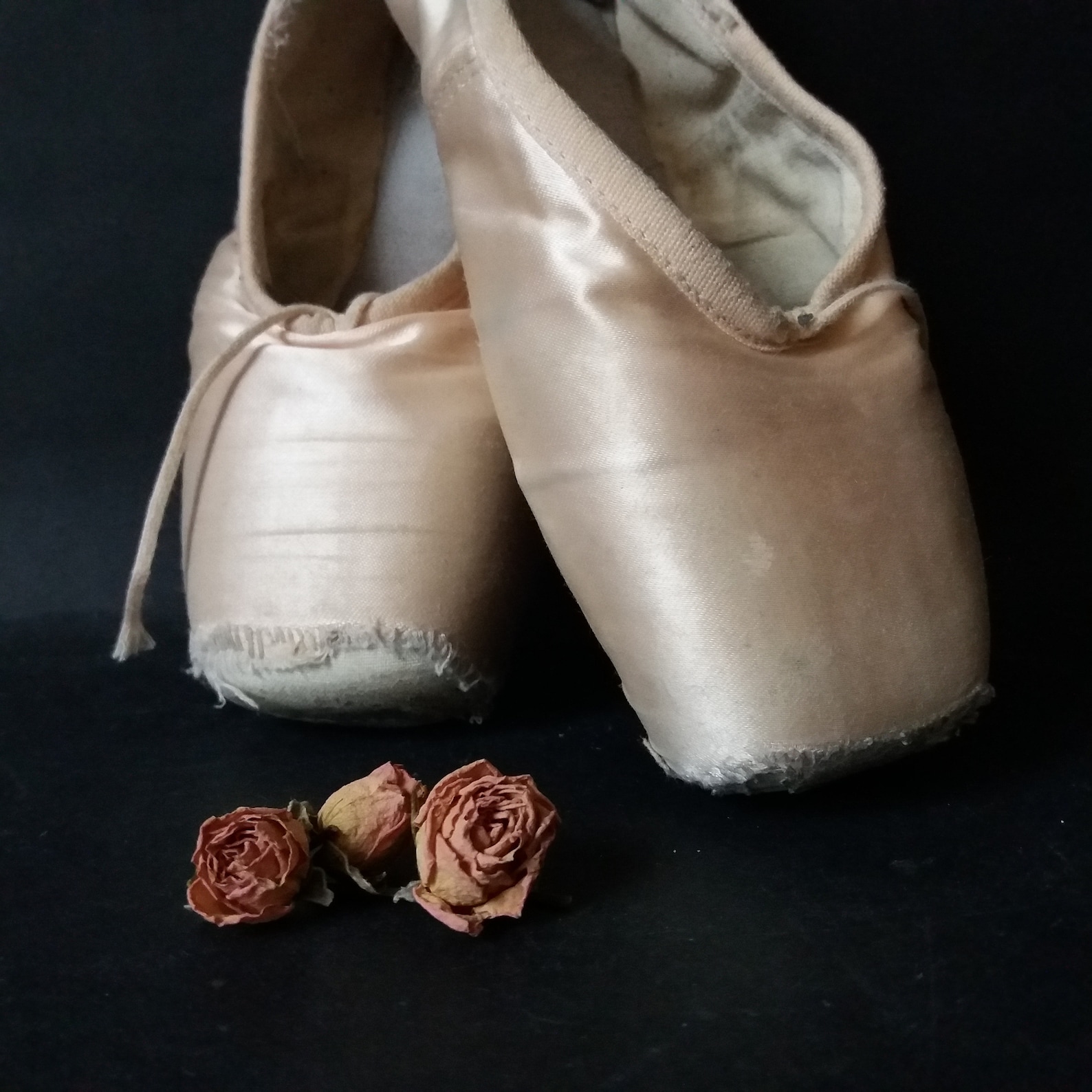vintage pair of pointe shoes pink satin ballet pointe shoes slippers ribbon little girls shabby ballet shoes brocante style roma