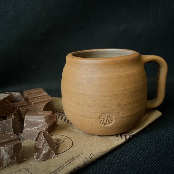 Handmade coffee mug stoneware Vintage ceramic Ukraine mug Unique boho mugs Gift for coffee lover Vintage barware Hand crafted potterymug
